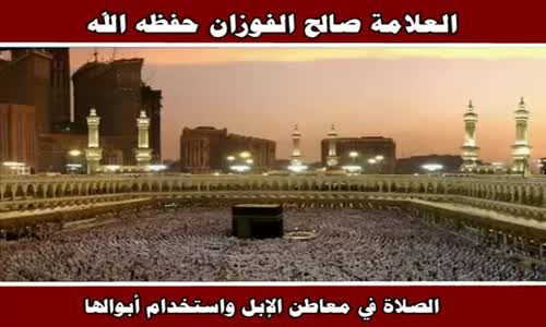 ‫الصلاة في معاطن الإبل واستخدام أبوالها - الشيخ صالح الفوزان ‬‎ 