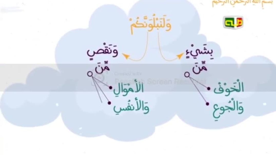 سورة البقرة الايات 155 156 157 قناة طة